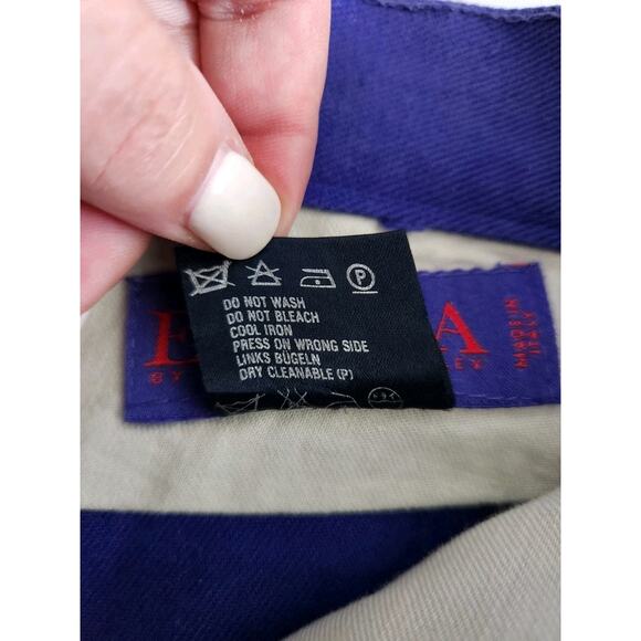 Vtg ESCADA Purple High Waist Ankle Jeans w/ Beaded Pocket sz 40 IT / 28 Usa - Picture 7 of 10